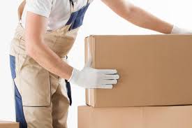 Professional packing service with boxes and materials